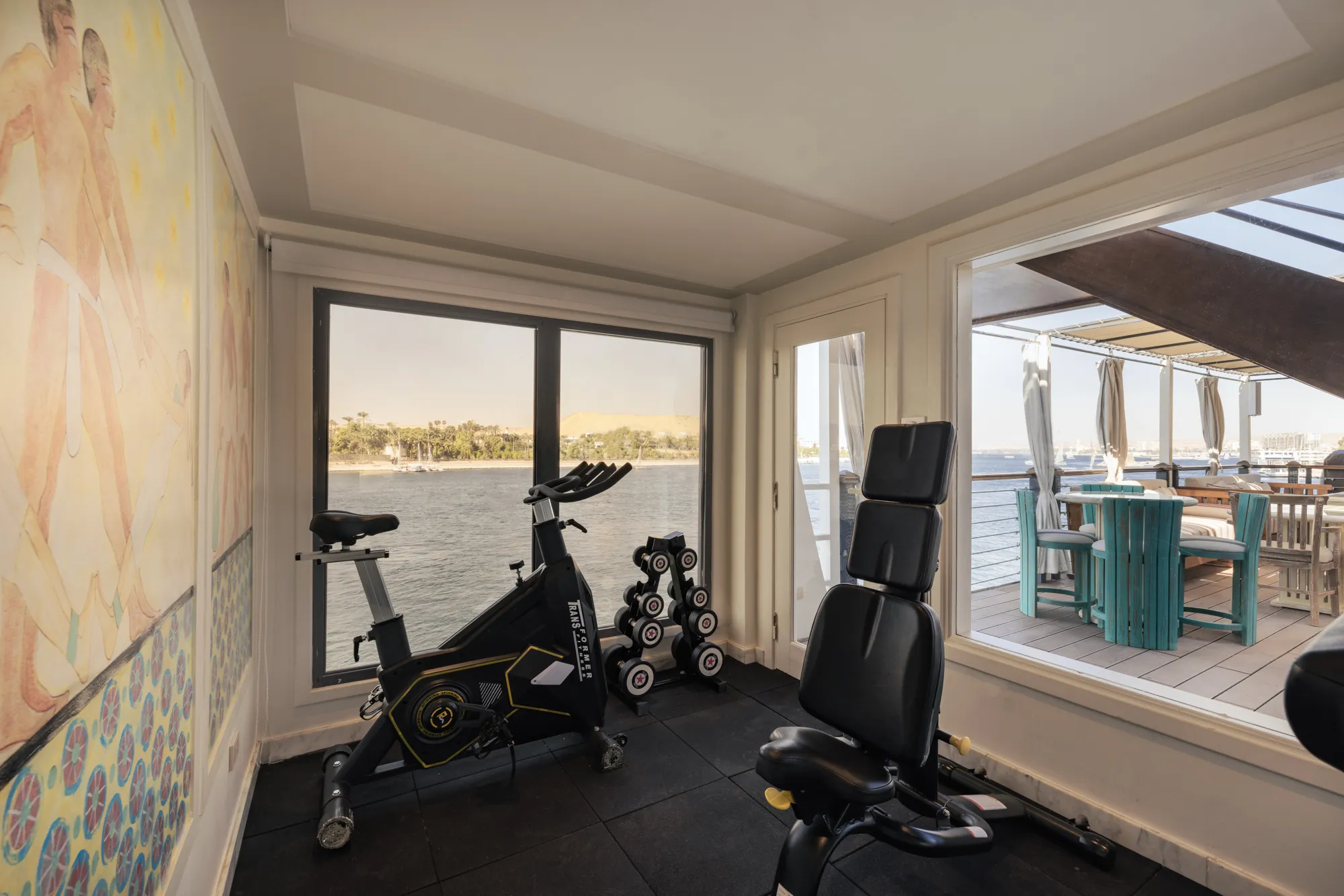 Gym aboard the MS DWA Nile Cruise Nile cruise